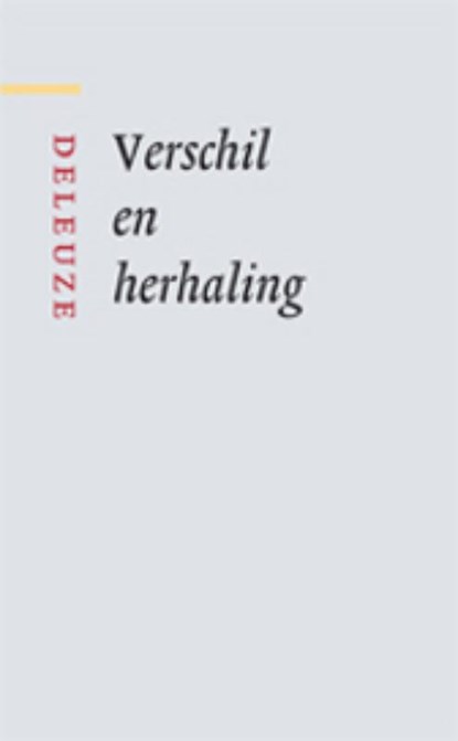 Verschil en Herhaling, G. Deleuze - Gebonden - 9789461050427
