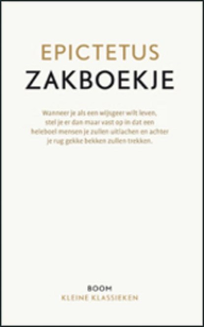 Zakboekje, Epictetus - Paperback - 9789461055088