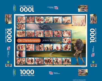 A3 poster De Christenreis, Mj Ruissen - Losbladig - 9789461152480