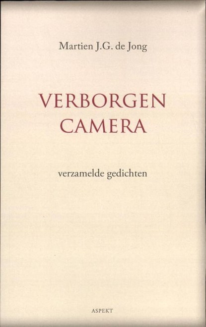 Verborgen camera, Martien J.G. de Jong - Paperback - 9789461531063