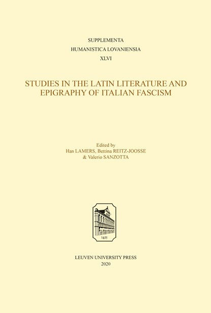 Studies in Latin Literature and Epigraphy in Italian Fascism, niet bekend - Ebook Adobe PDF - 9789461663122