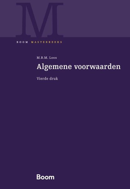 Algemene voorwaarden, M.B.M. Loos - Gebonden - 9789462127791