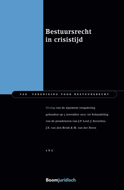 Bestuursrecht in crisistijd, A.T. Marseille - Paperback - 9789462127852