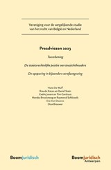 Preadviezen 2023 - Hans de Wulf ; Branda Katan ; Daniël Stein ; Cedric Jenart ; Tim Corthout ; Hansko Broeksteeg ; Raymond Schlössels ; Eric van Dooren ; Dian Brouwer - 9789462128644