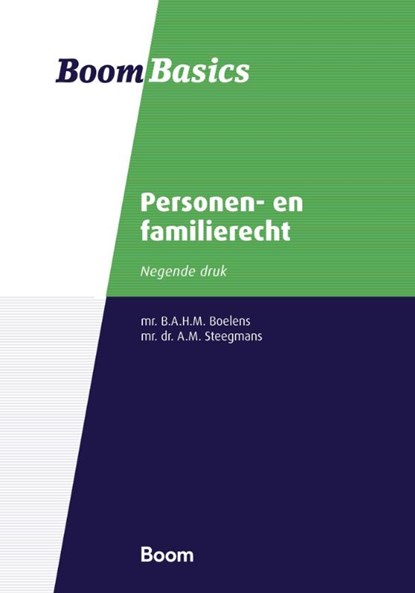 Personen- en familierecht, B.A.H.M. Boelens ; A.M. Steegmans - Paperback - 9789462129108