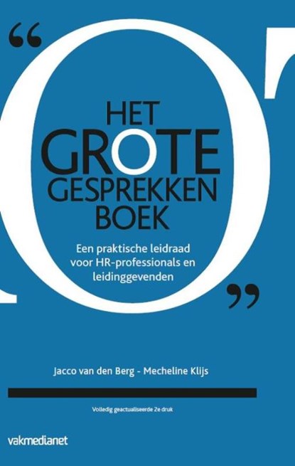 Het grote gesprekkenboek, Jacco van den Berg ; Mecheline Klijs - Paperback - 9789462153745