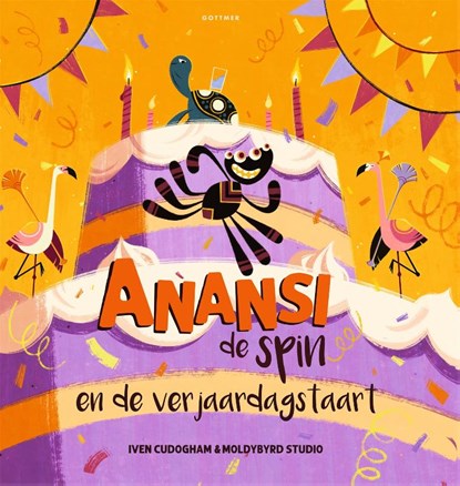 Anansi en de verjaardagstaart, Iven Cudogham - Gebonden - 9789462293076