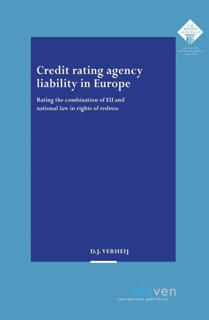 Credit rating agency liability in Europe, D.J. Verheij - Paperback - 9789462361447