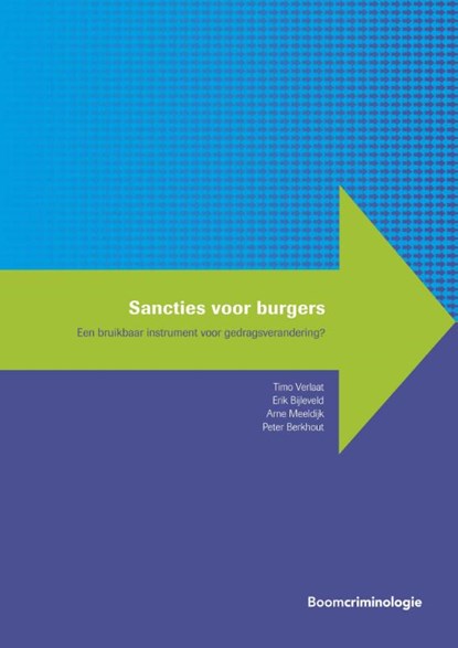 Sancties voor burgers, Timo Verlaat ; Erik Bijleveld ; Arne Meeldijk ; Peter Berkhout - Paperback - 9789462362420