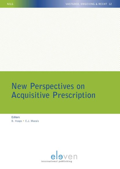 New Perspectives on Acquisitive Prescription, Björn Hoops ; Ernst Marais - Paperback - 9789462369597