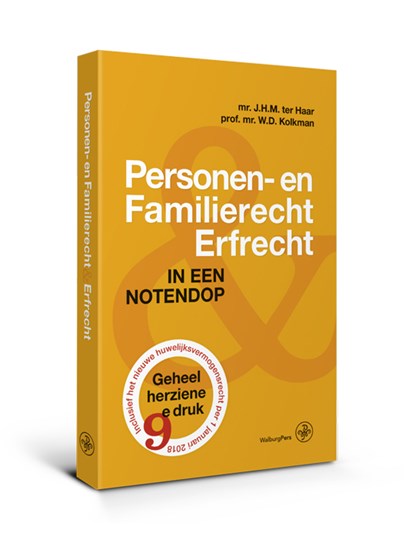Personen- en familierecht & Erfrecht, J.H.M. ter Haar ; W.D. Kolkman - Paperback - 9789462492837