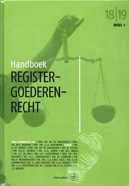 Handboek Registergoederenrecht 2018-2019, W.D. Kolkman ; L.C.A. Verstappen - Gebonden - 9789462493094