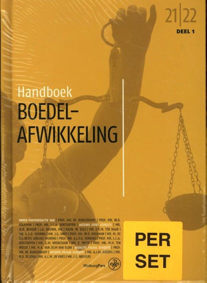 Handboek Boedelafwikkeling 2021-2022 (set), W. Burgerhart ; W.D. Kolkman ; L. Verstappen - Gebonden - 9789462496781