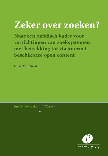 Zeker over zoeken?, M.L. Boonk - Paperback - 9789462510029
