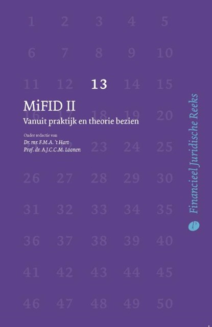 MiFID II, Frank 't Hart ; Tom Loonen - Paperback - 9789462511675