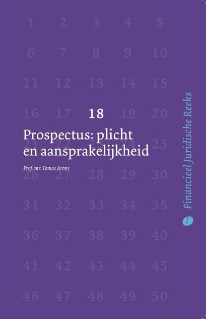 Prospectusaansprakelijkheid, Tomas Arons - Paperback - 9789462512313