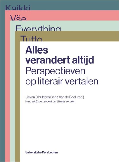 Alles verandert altijd, Lieven D'hulst ; Chris Van de Poel - Paperback - 9789462701939