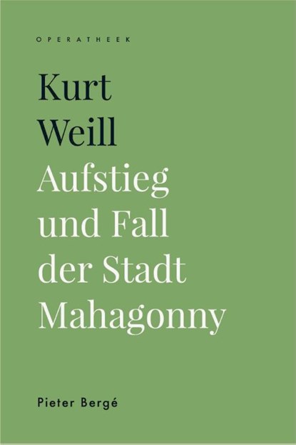 Kurt Weill, Pieter Bergé - Paperback - 9789462703346
