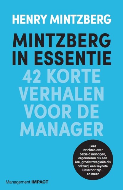 Mintzberg in essentie, Henry Mintzberg - Ebook - 9789462763432
