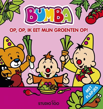 Bumba : Kartonboek met flapjes- Op, op, ik eet mijn groenten, Inge Laenen - Gebonden - 9789462778092