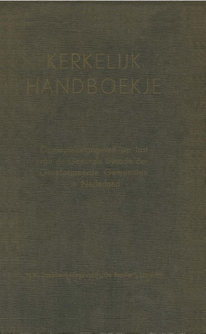 Kerkelijk handboekje, G.H. Kersten - Ebook - 9789462787308
