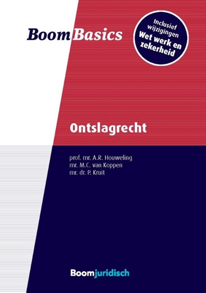 Boom basics Ontslagrecht, Ruben Houweling ; Pascal Kruit ; Menno van Koppen - Paperback - 9789462901773