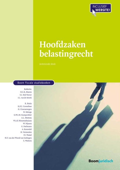 Hoofdzaken belastingrecht, O.C.R. Marres ; S.J. Mol-Verver ; J.L. van de Streek ; Jan van de Streek - Gebonden - 9789462902084