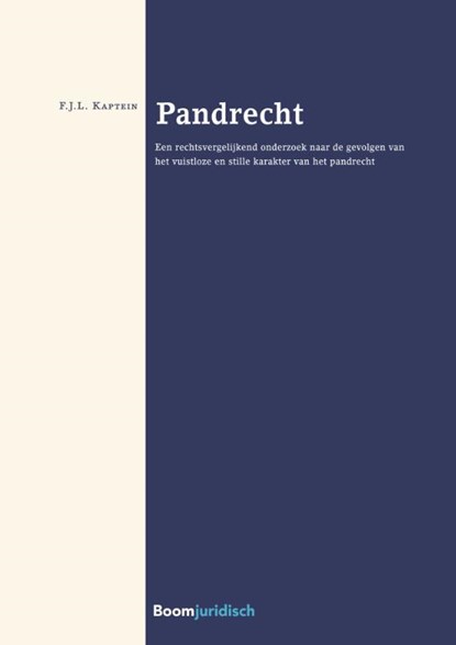Pandrecht, Floris Kaptein - Paperback - 9789462902732
