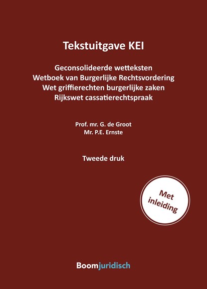 Tekstuitgave KEI, G. Groot ; P.E. Ernste - Paperback - 9789462903074