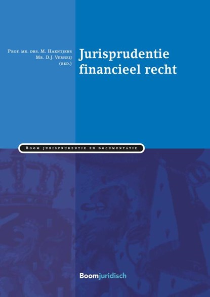 Verzamelde rechtspraak inzake financieel recht, M. Haentjens ; D.J. Verheij - Paperback - 9789462903739