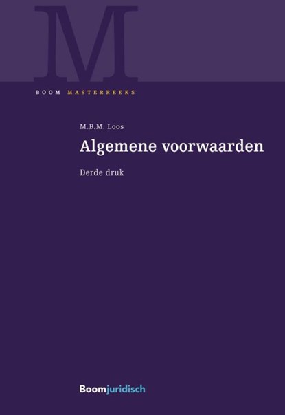 Algemene voorwaarden, M.B.M. Loos - Gebonden - 9789462905344