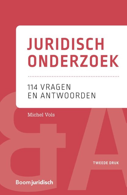 Juridisch onderzoek, M. Vols - Paperback - 9789462905580