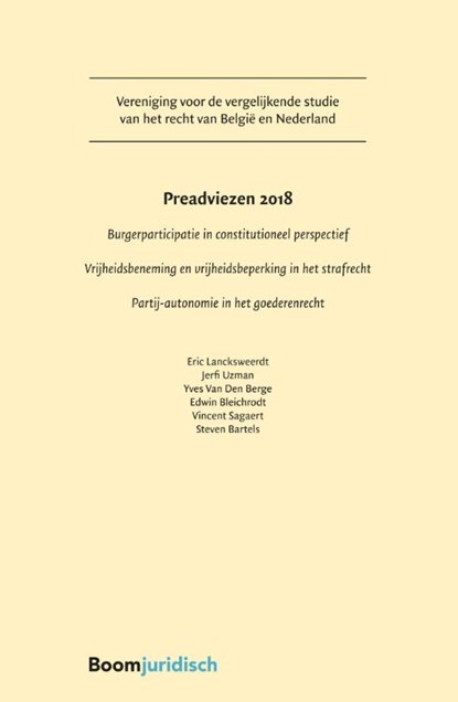 Preadviezen 2018, C.P.M. Cleiren - Paperback - 9789462905641