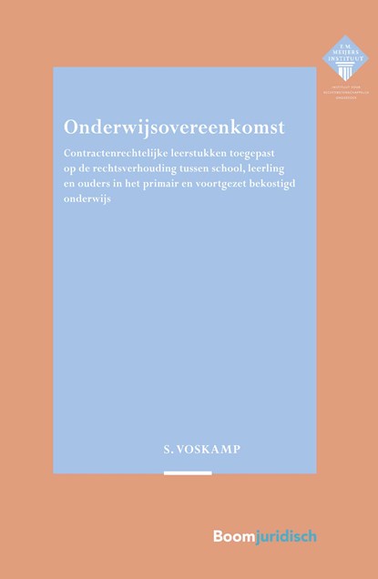 Onderwijsovereenkomst, Stijn Voskamp - Paperback - 9789462905856