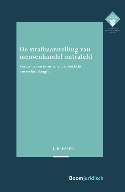 De strafbaarstelling van mensenhandel ontrafeld, L.B. Esser - Paperback - 9789462906976