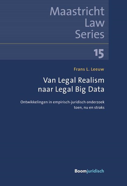 Van Legal Realism naar Legal Big Data, Frans Leeuw - Paperback - 9789462907812