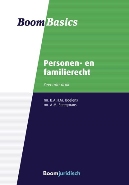 Personen- en familierecht, Bregje Boelens - Paperback - 9789462908000