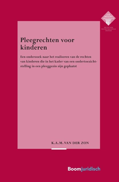 Pleegrechten voor kinderen, K.A.M. van der Zon - Paperback - 9789462908420