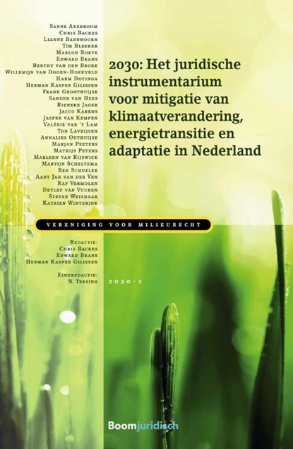 2030: Het juridische instrumentarium voor mitigatie van klimaatverandering, energietransitie en adaptatie in Nederland, Ch.W. Backes ; E.H.P. Brans ; H.K. Gilissen - Paperback - 9789462908529