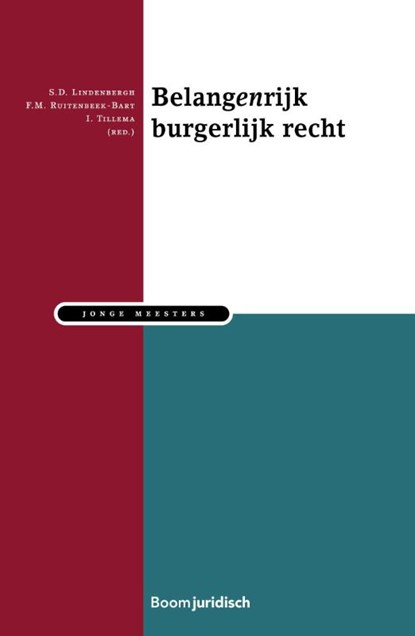 Belangenrijk burgerlijk recht, S.D. Lindenbergh ; F.M. Ruitenbeek-Bart ; I. Tillema - Paperback - 9789462908680