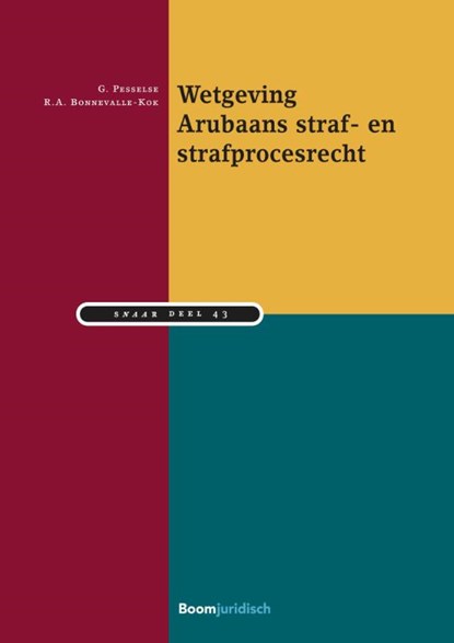 Wetgeving Arubaans straf- en strafprocesrecht, G. Pesselse ; R. Bonnevalle-Kok - Paperback - 9789462909649