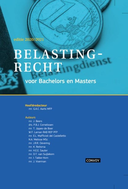 Belastingrecht voor Bachelors en Masters 2020/2021 Theorieboek, G.A.C. Aarts - Gebonden - 9789463172073