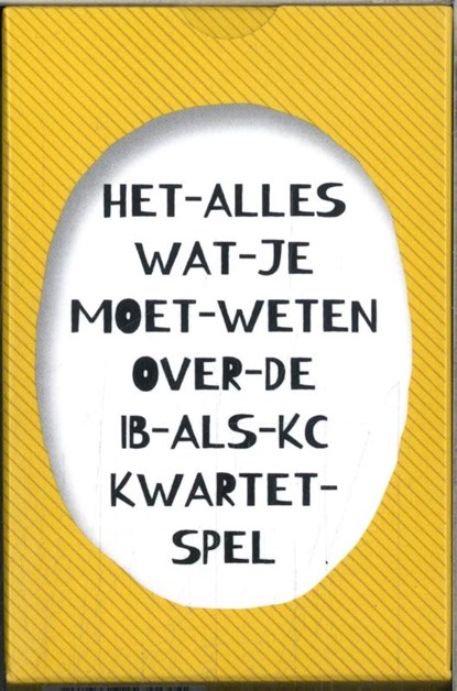 Het alles wat je moet weten over de IB als KC kwartetspel, Vivian van Alem ; Mieke Michiels - Losbladig - 9789463174244