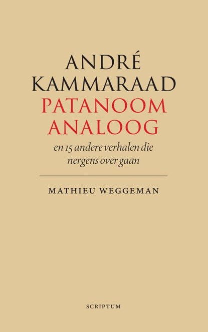 André Kammaraad, patanoom-analoog, Mathieu Weggeman - Gebonden - 9789463191296