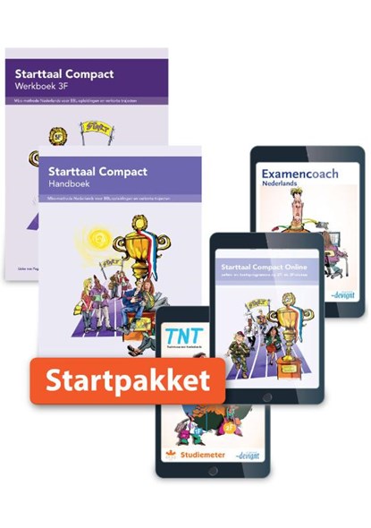 Starttaal Compact 3F startpakket, Rieke Wynia ; Lieke van Pagée ; Michael Mandersloot ; Bregje Cruijsberg ; Suzanne Dieleman ; Antje Diepersloot ; Ruud van den Belt - Paperback - 9789463263436