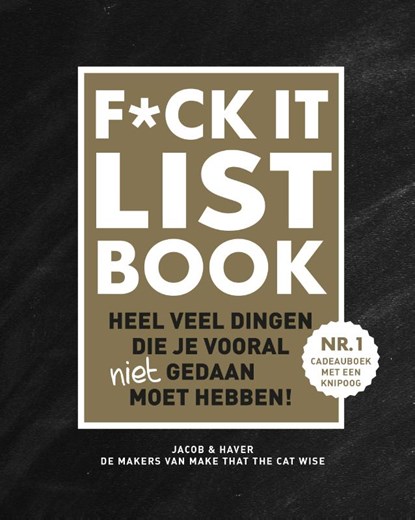 F*CK-it list book, Jacob & Haver - Gebonden - 9789463332019