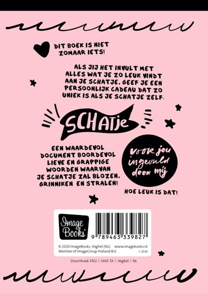I love you - invulboeken - Schatje, S. Studio ImageBooks - Gebonden - 9789463339827