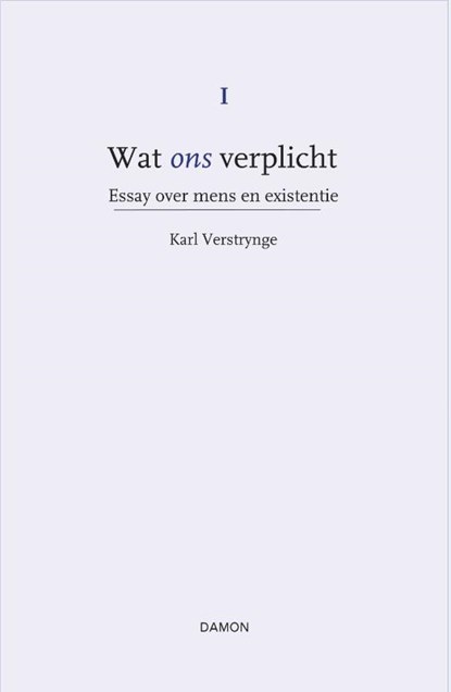 Essay over mens en existentie, Karl Verstrynge - Gebonden - 9789463402309