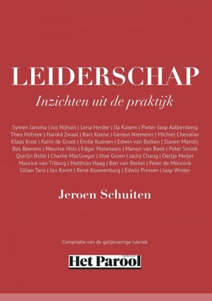 Leiderschap, Jeroen Schuiten - Paperback - 9789463428941