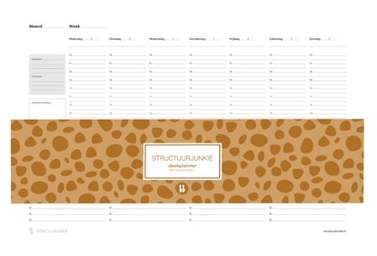 De Structuurjunkie deskplanner, Cynthia Schultz - Losbladig - 9789463491174